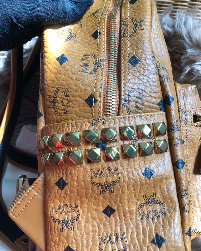 Preloved  MCM Stark Side Studs Backpack