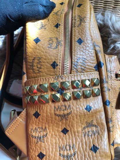 Preloved  MCM Stark Side Studs Backpack