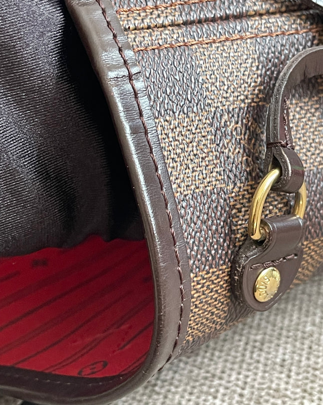 Preloved Authentic Louis Vuitton Neverfull PM — Damier Ebène Canvas