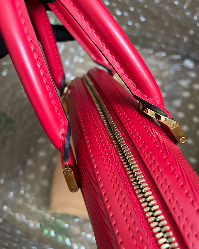 Preloved Louis Vuitton Red Epi Jasmin Handbag w/provided strap