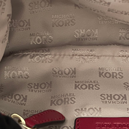 Preloved Authentic Michael Kors Red Vivianne Quilted Leather Shoulder Flap Bag