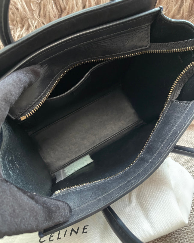 Preloved Authentic Céline Nano Luggage Bag + Louis Vuitton Monogram Wallet Authenticated Bundle