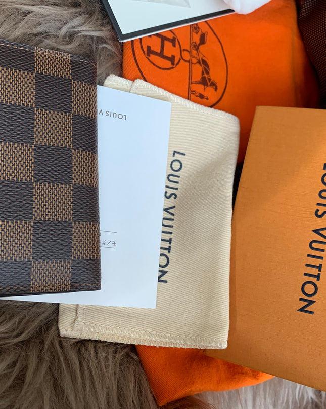 LOUIS VUITTON Damier Ebene Canvas Pocket Organizer