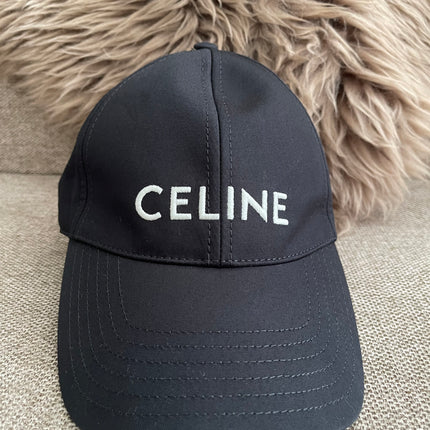 Preloved AuthenticCeline Embroidered Logo Baseball Cap – Black