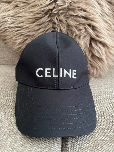 Preloved AuthenticCeline Embroidered Logo Baseball Cap – Black