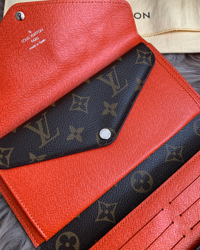 Louis Vuitton Monogram Orange Marie-Lou Wallet