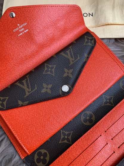 Louis Vuitton Monogram Orange Marie-Lou Wallet