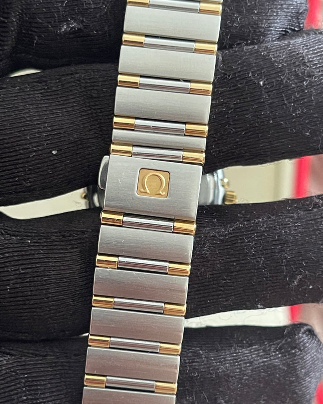 Preloved Authentic Omega Constellation 22.5 mm, Steel - Yellow Gold on Steel - Gold Full Bar