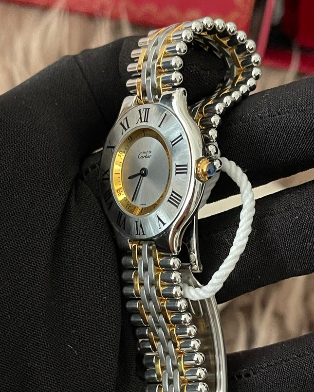 Preloved Authentic Rank A Cartier 21 Must de Cartier Watch 16.5cm