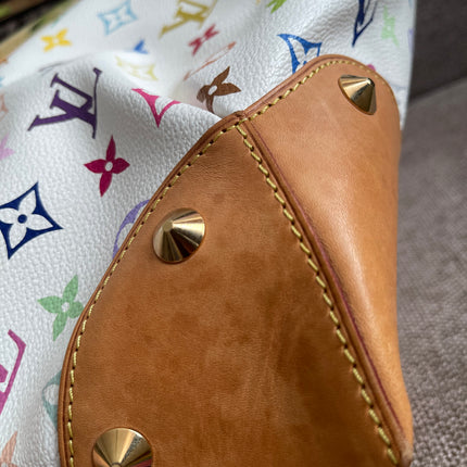 Preloved Authentic Louis Vuitton Monogram Multicolore Judy MM – White