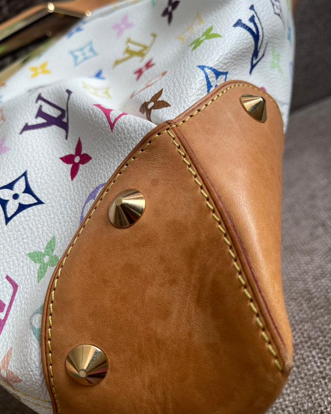 Preloved Authentic Louis Vuitton Monogram Multicolore Judy MM – White