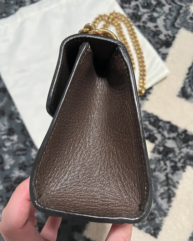 Preloved Authentic Gucci GG Supreme Small Tian Padlock Bag