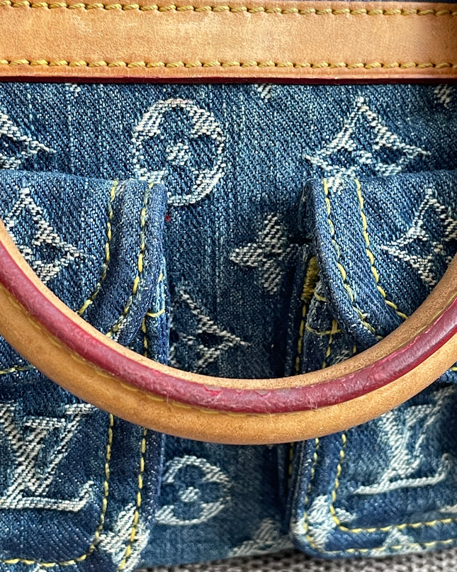 Preloved Authentic Louis Vuitton Neo Speedy Monogram Denim Handbag