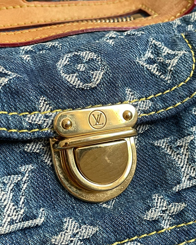 Preloved Authentic Louis Vuitton Neo Speedy Monogram Denim Handbag