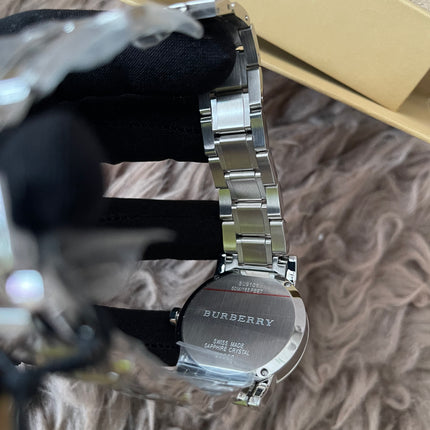 Preloved Authentic Rank N Burberry The City BU9001 stainless steel watch with a black dial.