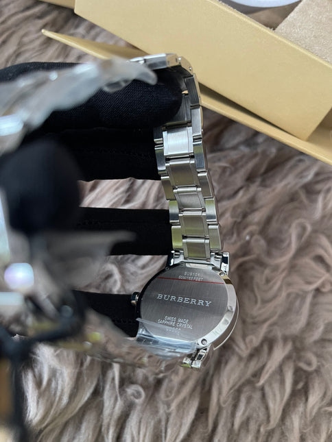 Preloved Authentic Rank N Burberry The City BU9001 stainless steel watch with a black dial.