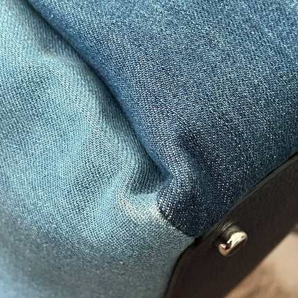 Authentic Preloved Coach Mini Lillie Carryall (Denim Multi)