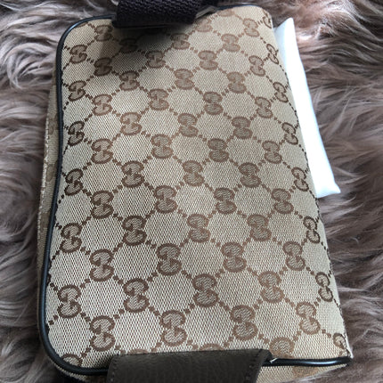 Preloved Gucci Waist Belt Bag GG Canvas