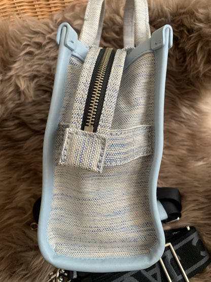 MARC JACOBS 
Canvas Small Summer Tote Bag Blue