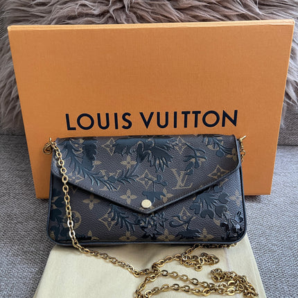 Preloved Authentic LV Félicie Pochette – Limited Edition Floral Jacquard Canvas