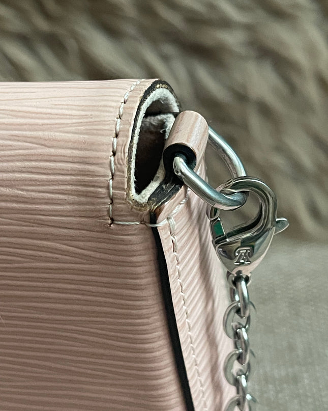 Preloved Authentic Louis Vuitton Felicie Pochette Epi Leather Rose Ballerine