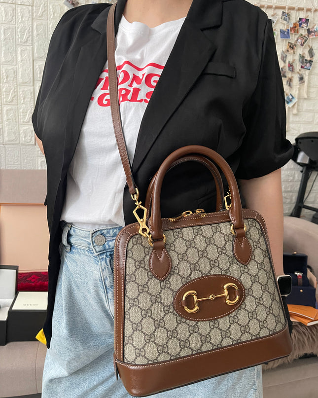 Preloved Authentic Gucci Horsebit 1955 top-handle bag