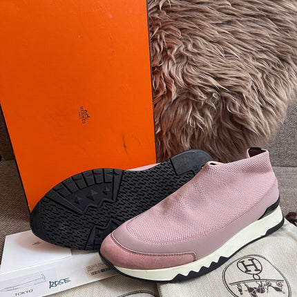 Preloved Authentic Hermes Brides de Gala Sneaker Rose Pink EU 37.5