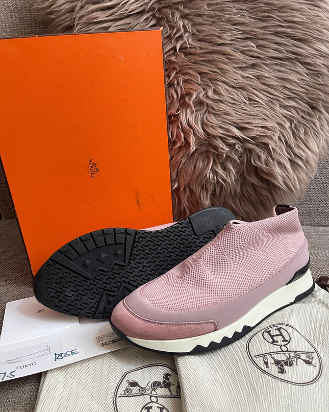 Preloved Authentic Hermes Brides de Gala Sneaker Rose Pink EU 37.5