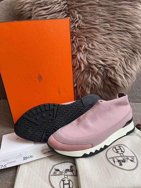 Preloved Authentic Hermes Brides de Gala Sneaker Rose Pink EU 37.5