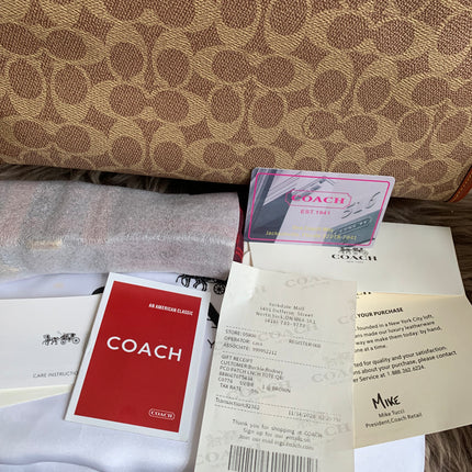 COACH Field Tote in Signature Canvas with Horse & Carriage Print