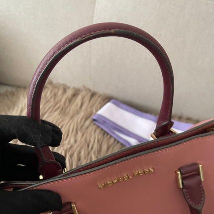 Preloved Authentic Michael Kors Selma Saffiano Leather Medium Satchel