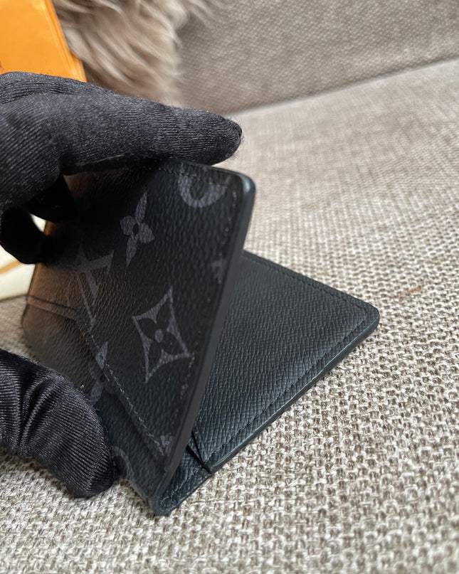 Preloved Authentic Louis Vuitton Slender Wallet in Monogram Eclipse