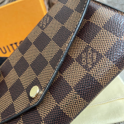 Preloved Authentic Louis Vuitton Sarah Wallet in Damier Ebene