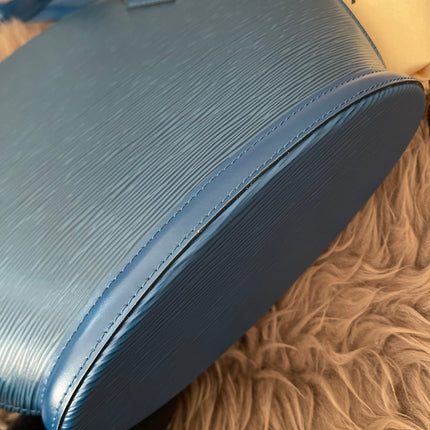 Preloved Authentic Louis Vuitton Saint Jacques bag in blue Epi leather