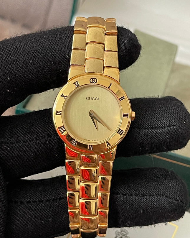 Preloved Authentic Gucci (Vintage) Gold tone metal watch