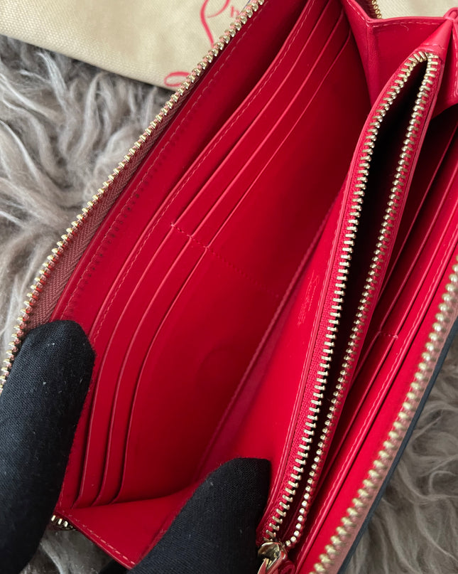 Preloved Authentic Christian Louboutin Panettone zip-around long wallet