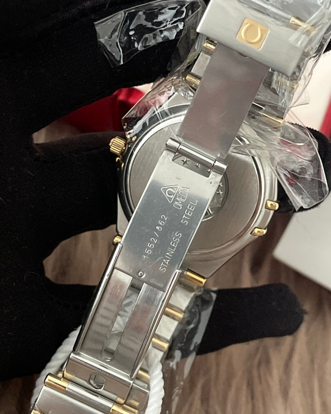 Preloved Authentic Omega Constellation 34mm/17cm, steel ‑ yellow gold on steel ‑ gold full bar