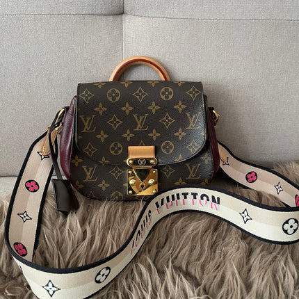 Preloved Authentic Unused Louis Vuitton logo jacquard canvas shoulder strap
