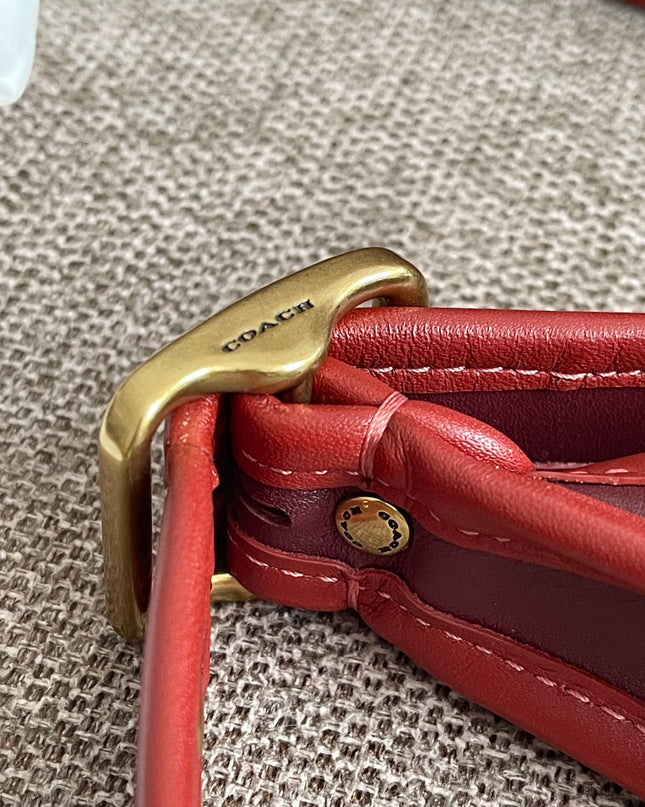 Preloved Authentic Coach Ergo Shoulder Bag in Deep Red