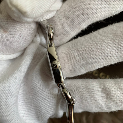 Gucci Tornavoni Women's Watch, 0.7 inch (18 mm), Quartz, White Pearl YA120517