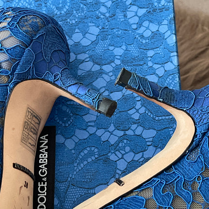 Preloved Authentic Dolce&Gabbana Lace rainbow pumps SZ36