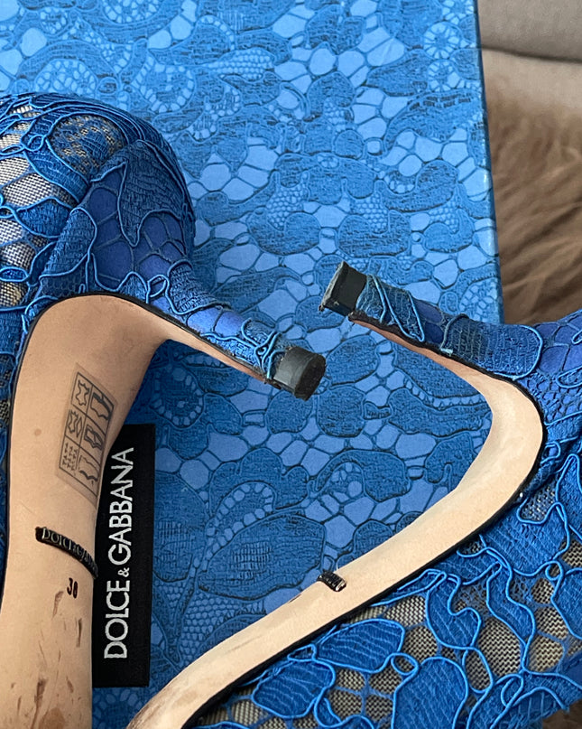 Preloved Authentic Dolce&Gabbana Lace rainbow pumps SZ36