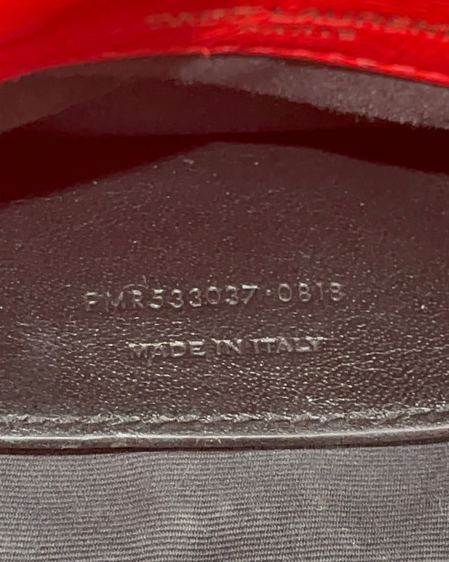 Preloved Authentic Saint Laurent Niki Baby Shoulder Bag — Red