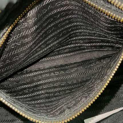 Preloved Authentic Prada Quilted Nylon Tessuto Bomber Bag – Black
