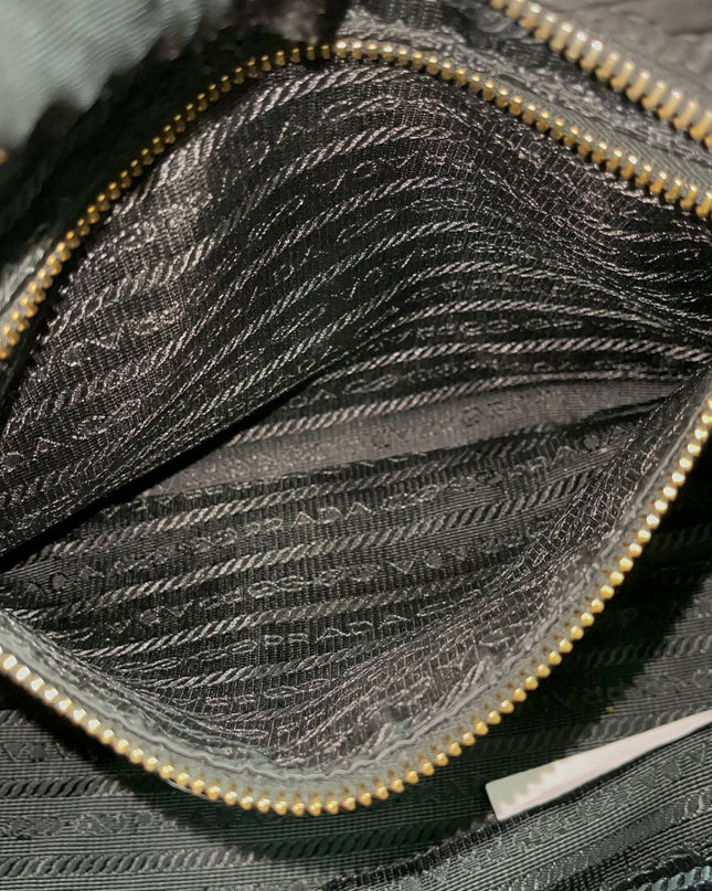 Preloved Authentic Prada Quilted Nylon Tessuto Bomber Bag – Black