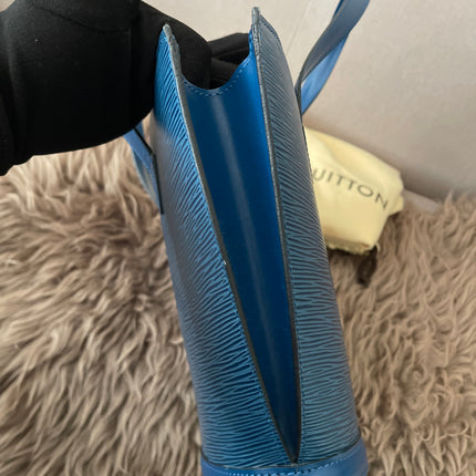 Preloved Authentic Louis Vuitton Saint Jacques bag in blue Epi leather