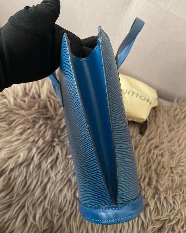 Preloved Authentic Louis Vuitton Saint Jacques bag in blue Epi leather