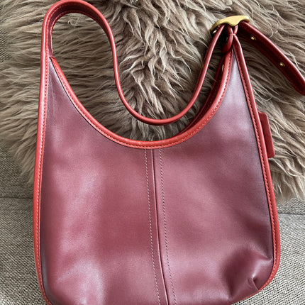 Preloved Authentic Coach Ergo Shoulder Bag in Deep Red