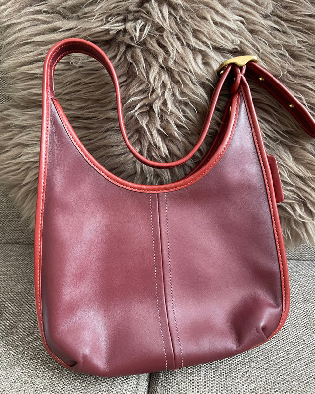 Preloved Authentic Coach Ergo Shoulder Bag in Deep Red