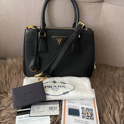 Preloved Authentic Small Prada Galleria Saffiano leather bag